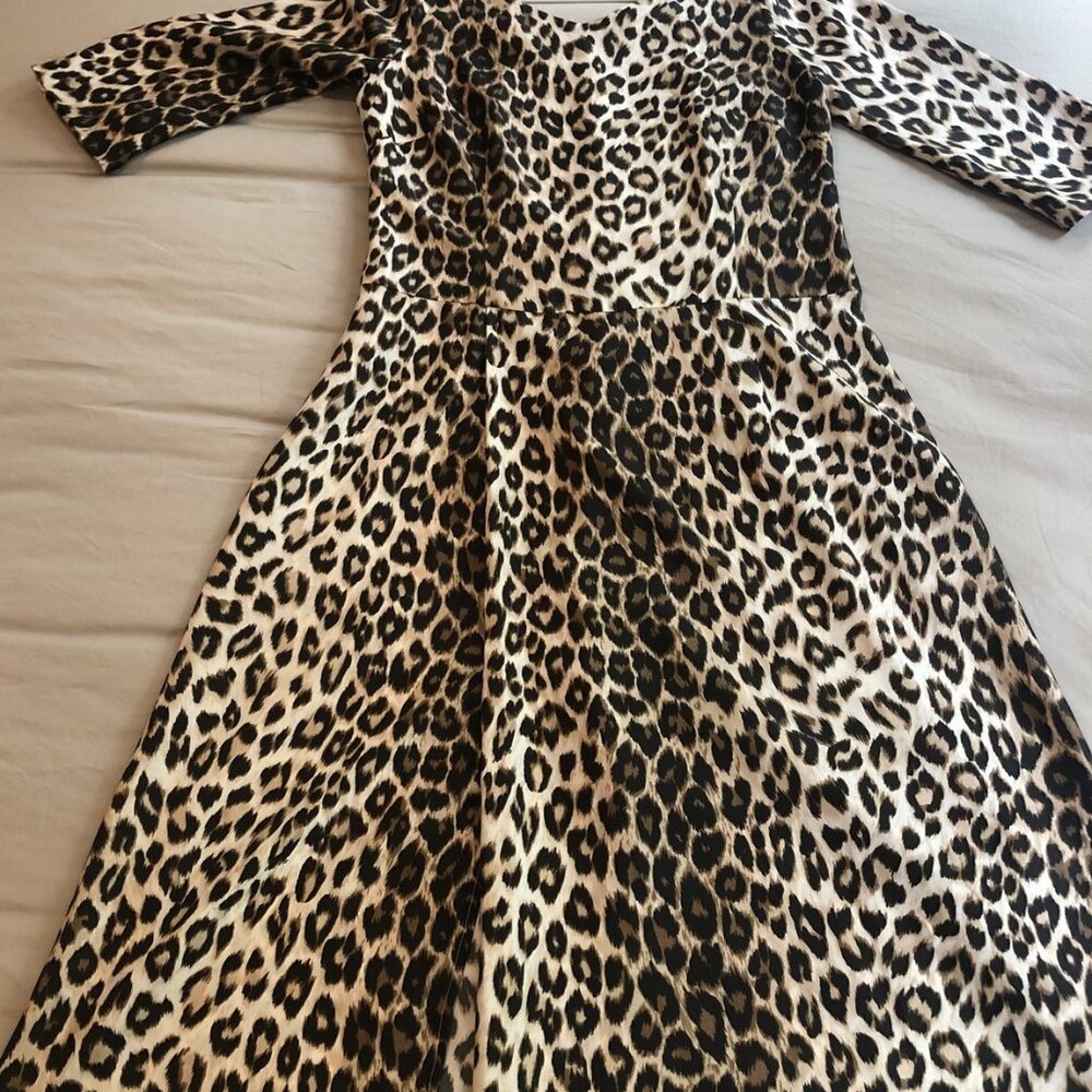 La Prestic Ouiston Animal Print 'Dragon' Silk Dress T2